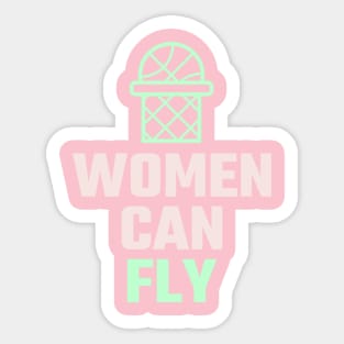 women can fly Sticker